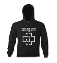 Rammstein - Logo Siyah Erkek Kapşonlu