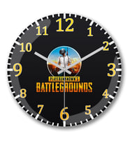 Battlegrounds Duvar Saati Bombeli Gercek Cam