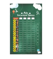 Çocuklar için Aile Sorumluluk Tablosu (Yeşil)