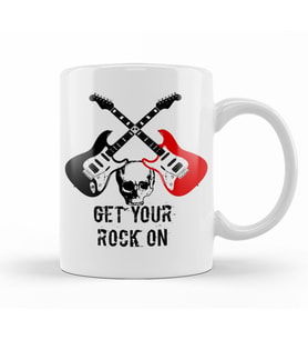 Get Your  Rock Kupa Bardak Porselen