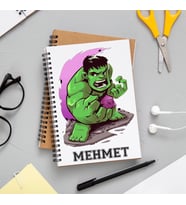 Marvel Hulk Defteri Kişiye Özel