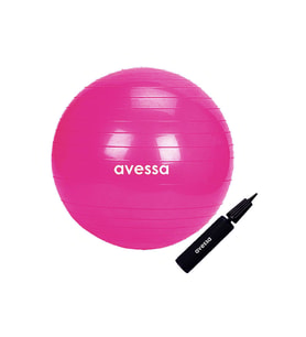 Avessa Pilates Topu 55 cm Pembe Pompalı