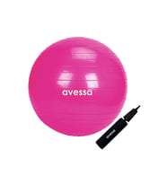 Avessa Pilates Topu 55 cm Pembe Pompalı