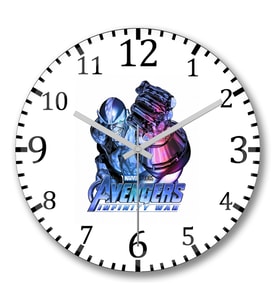 Marvel Avengers Vingadores Guerra Infinita Duvar Saati Bombeli Ge