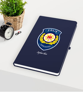 BK Gift Kişiye Özel Polis Çevik Kuvvet Temalı Lacivert Defter