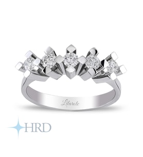 0.78 Ct Pırlanta Beştaş Yüzük