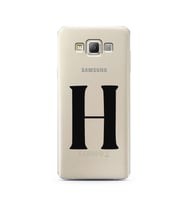 Samsung A7 (2015) Harf Tasarımlı Telefon Kılıfı H-Harfi 