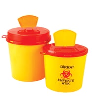 Safell Tıbbi Atık Kutusu - Tıbbi Atık Kovası 5 Litre - 100 adet