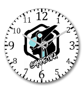 Symmetra Overwatch Duvar Saati Bombeli Gercek Cam
