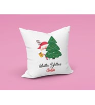 Mutlu Yıllar Noel Baba Yastığı Kişiye Özel