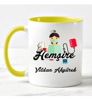 Hemşire Kupa Bardağı Sarı