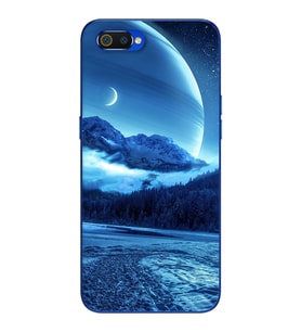 Kış Tasarımlı Süper Şeffaf Silikon Telefon Kılıfı Oppo Realmi C2