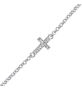 Gümüş Cross Bileklik