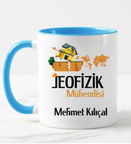 Jeofizik Mühendisi Kupa Bardağı Mavi
