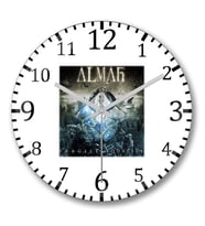 Almah Fragile Equality Duvar Saati Bombeli Gercek Cam