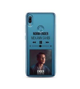 Norm Ender Mp3 Tasarımlı Süper Şeffaf Silikon Telefon Kılıfı Huawei Y6 Prime (20