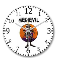Medievil Duvar Saati Bombeli Gercek Cam