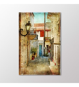 Arty Tablo Vintage Sokak Tablo (Karışık)