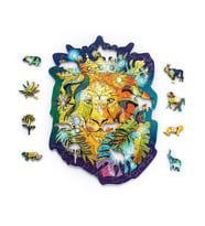 YETİŞKİNLER İÇİN AHŞAP LAZER KESİM ASLAN PUZZLE