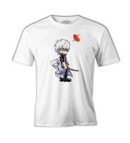 Gintama Gintoki  Beyaz Erkek Tshirt