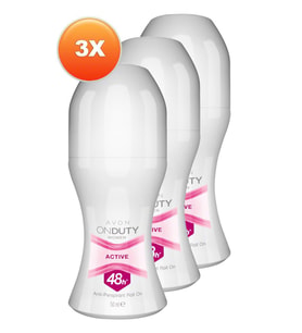 Avon Onduty Active Kadın Rollon 50 Ml. Üçlü Set