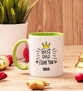 Best Dad Babaya Hediye Yeşil Kupa Bardak