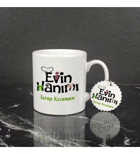 Evin Hanımı Kupa Bardak ve Anahtarlık Set