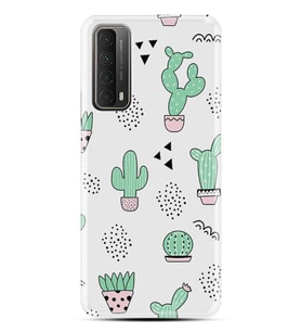 Kılıfland Huawei P Smart 2021 Kılıf Silikon Resimli Kapak Cactus Pattern Stok 901