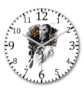 League Of Legends Jhin1 Duvar Saati Bombeli Gercek Cam