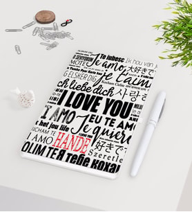 BK Gift Kişiye Özel Sevgililer Günü Beyaz Defter Kalem Seti-72