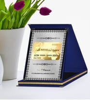 BK Gift Kişiye Özel Bedelli Askerlik Lacivert Plaket Ödülü 1