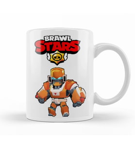Mecha Bo Design Brawl Stars Kupa Bardak Porselen