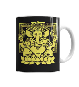 Ganesha Kupa Bardak Porselen
