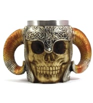 Boynuzlu Viking Kuru Kafa Kupa