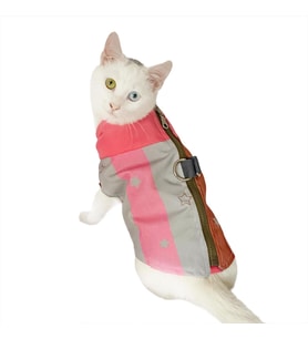 Pink Stars Su itici Yağmurluk Kedi Yağmurluğu  (Pembe)