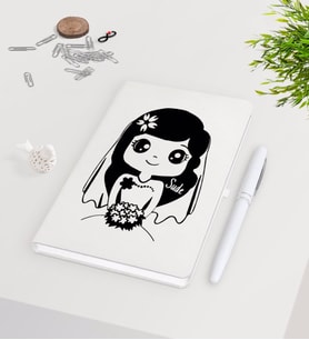 BK Gift Kişiye Özel Sevgililer Günü Beyaz Defter Kalem Seti-97
