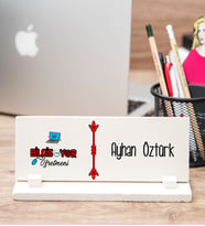 Bilgisayar Öğretmeni Masa İsimliği