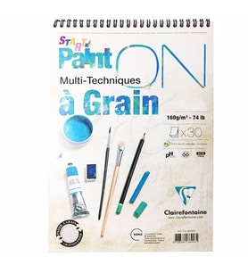 Clairefontaine Paint On Starter Teknik Blok Spiralli 160g A3