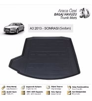 Audi A3 Sedan 2014 Model 3D Bagaj Havuzu