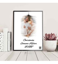 Kişiye Özel Fotoğraflı QR Karekod Sesli Poster