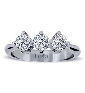 Lova 1 Karat Pırlanta Tria Yüzük - 1050207
