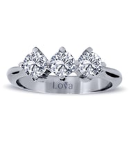 Lova 1 Karat Pırlanta Tria Yüzük - 1050207