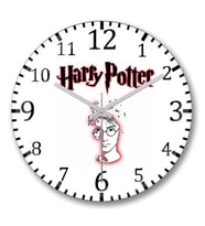 Harry Potter Duvar Saati Bombeli Gercek Cam