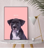 BK Gift Kişiye Özel Evcil Dost Kanvas Tablo 30x50cm-2