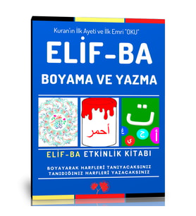 Elif-Ba Harfleri Boyama ve Yazma Kitabı