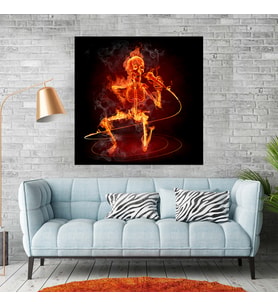 Alev (Flames) Temalı Kanvas Tablo