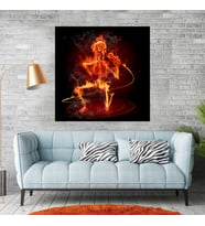 Alev (Flames) Temalı Kanvas Tablo