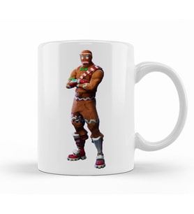 Fortnite Ginger Bread Man Kupa Bardak Porselen