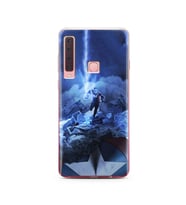 Kaptan Amerika Tasarım Süper Şeffaf Silikon Telefon Kılıfı Samsung A9 (2018)  