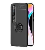 Microsonic Xiaomi Mi 10 Pro Kılıf Kickstand Ring Holder Siyah